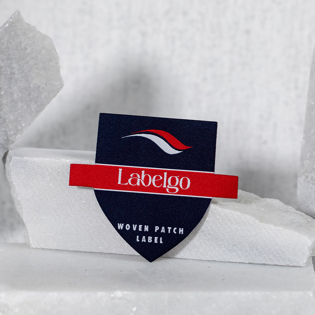 Écusson tissé personnalisé de la marque LabelGo.