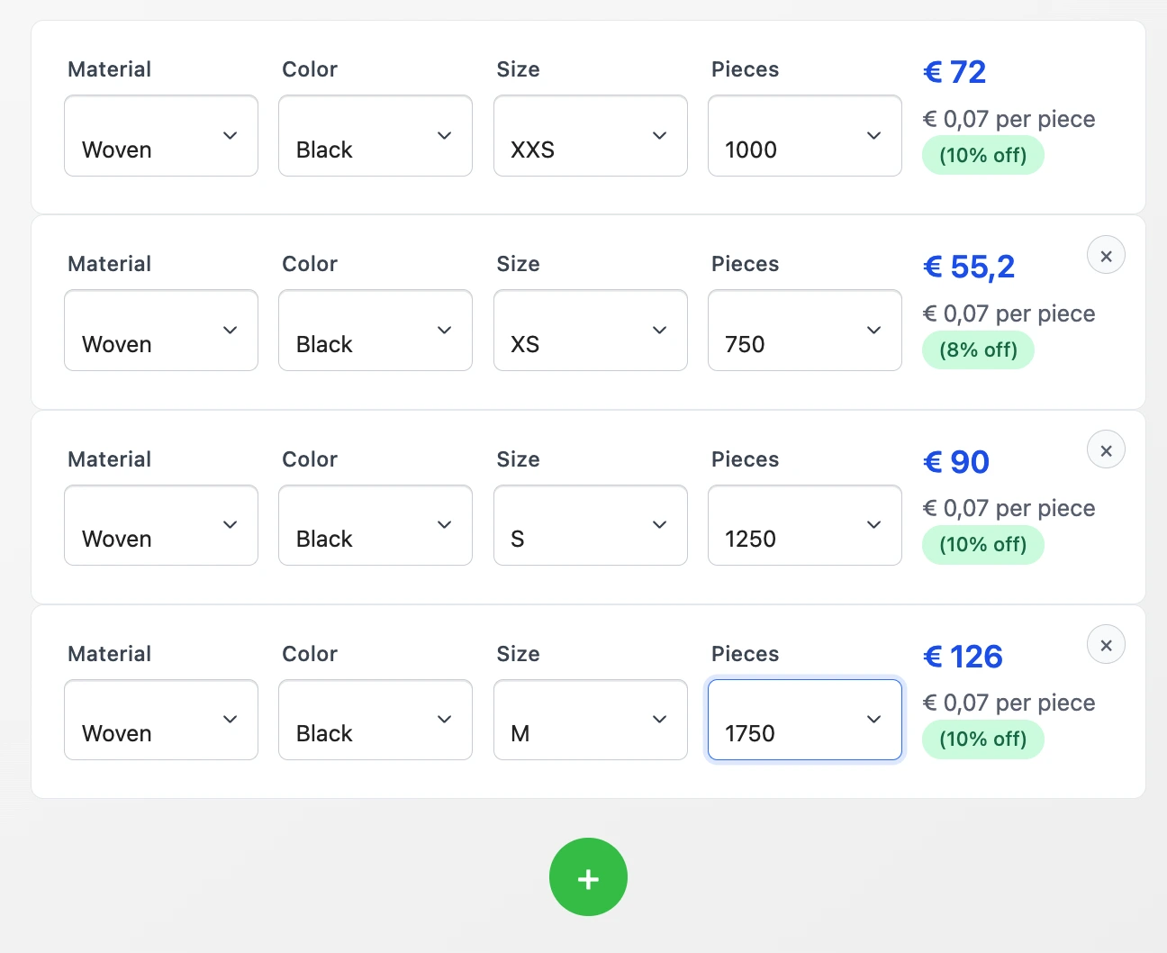 Comment utiliser ? 39 Grille de commande groupée multi-tailles