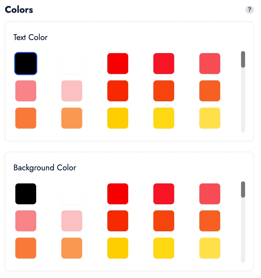 Ajustez les couleurs