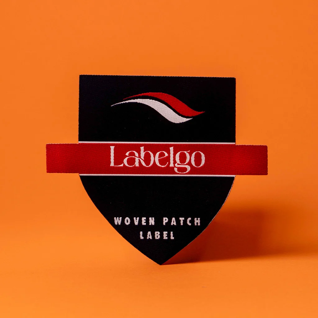 Écusson tissé blason LabelGo confectionné par LabelGo