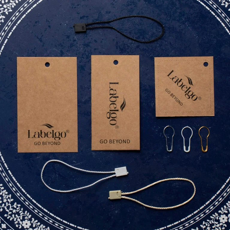 Étiquette Tissée Jean Denim